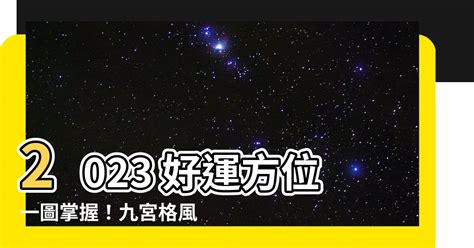 2023九宮格風水|九宮格2023開運秘訣